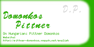 domonkos pittner business card